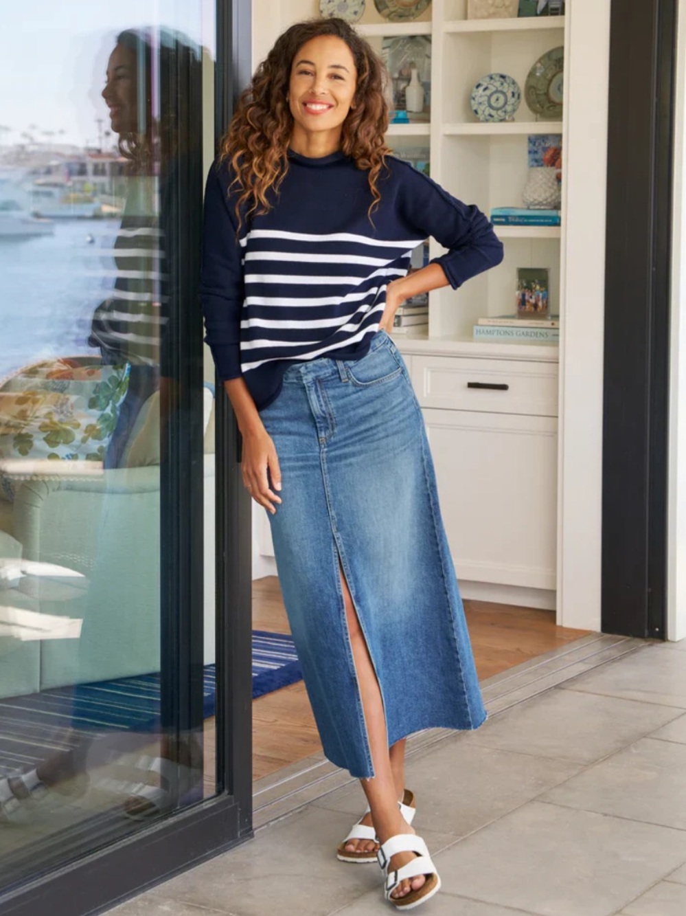 Frank & Eileen 2010 Wash Vintage Denim Donnybrook Midi Skirt